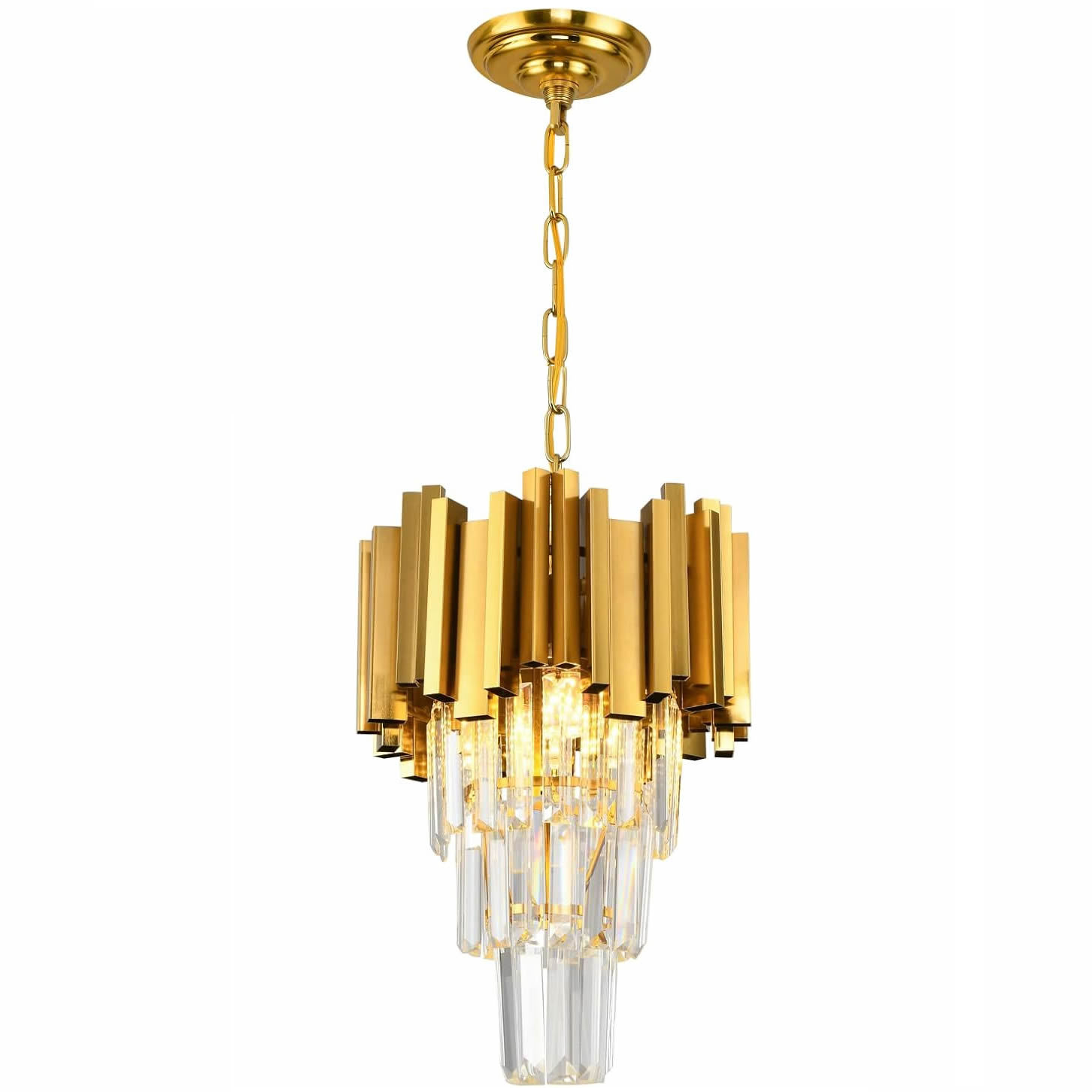 Post moderno Minimalist sala de jantar lâmpada Designer Model Room iluminação Villa Gold Single Head cristal lustre