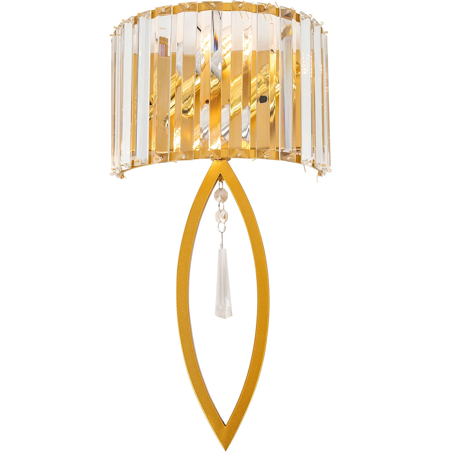 Gold Crystal Wall Lamp Modern Luxury Wall Mounted Lamp Indoor Lighting Fixture