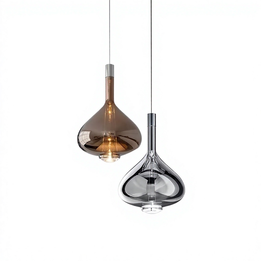 Italian Designer LED Glass lustre hotel cozinha restaurante bar quarto luminária pendente interno Hanging iluminação Decor