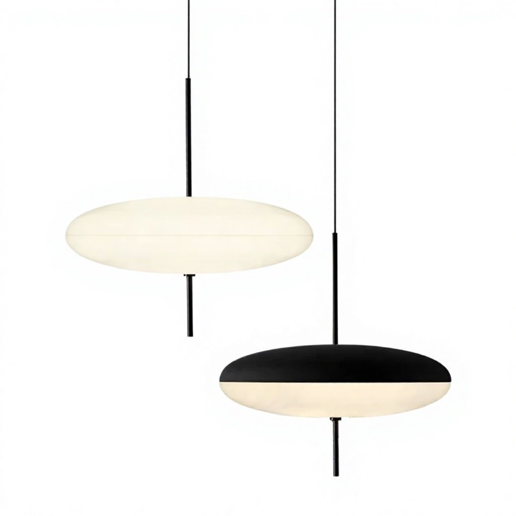 nórdico Acrylic LED pendente Flying Saucer Design lâmpada quarto sala de estar bar Cafe escritório interno simples Home