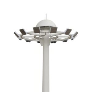 High Mast 25M LED Stadium Flood Light Anti Glare IP67 Waterproof Outdoor Lighting for Football Court Sports Field Project