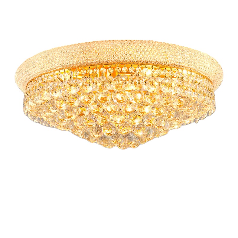 Modern Gold Crystal Chandeliers Large Foyer ceiling light Fixtures for Staircase Living Room Hallway Entryway