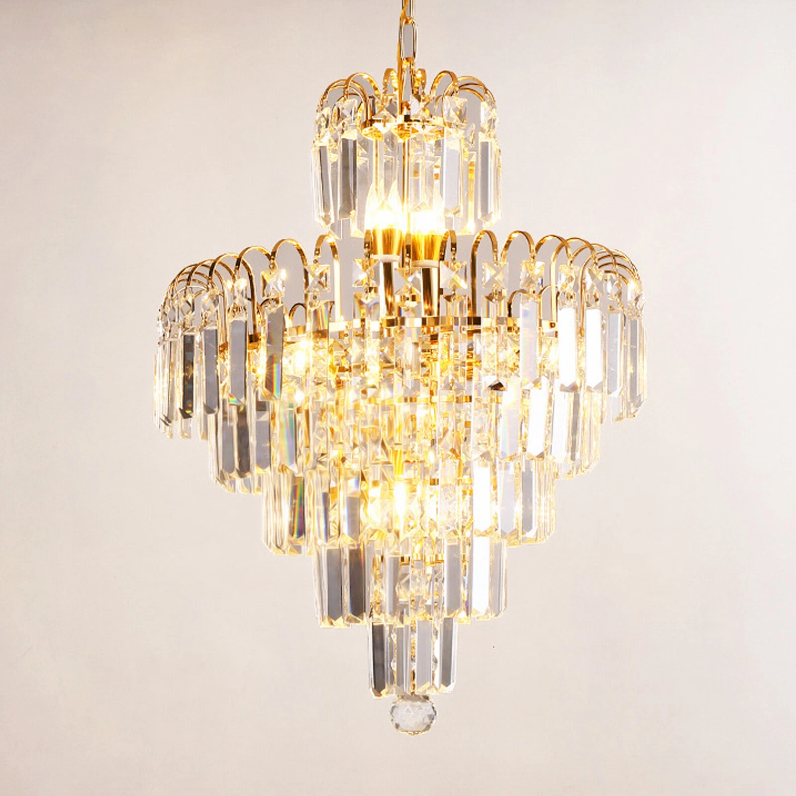 Elegant cristal lustre moderno luminária de teto pendente luminária iluminação lâmpada