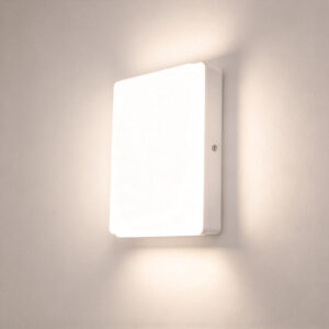 LED Outdoor Lights Square Black White