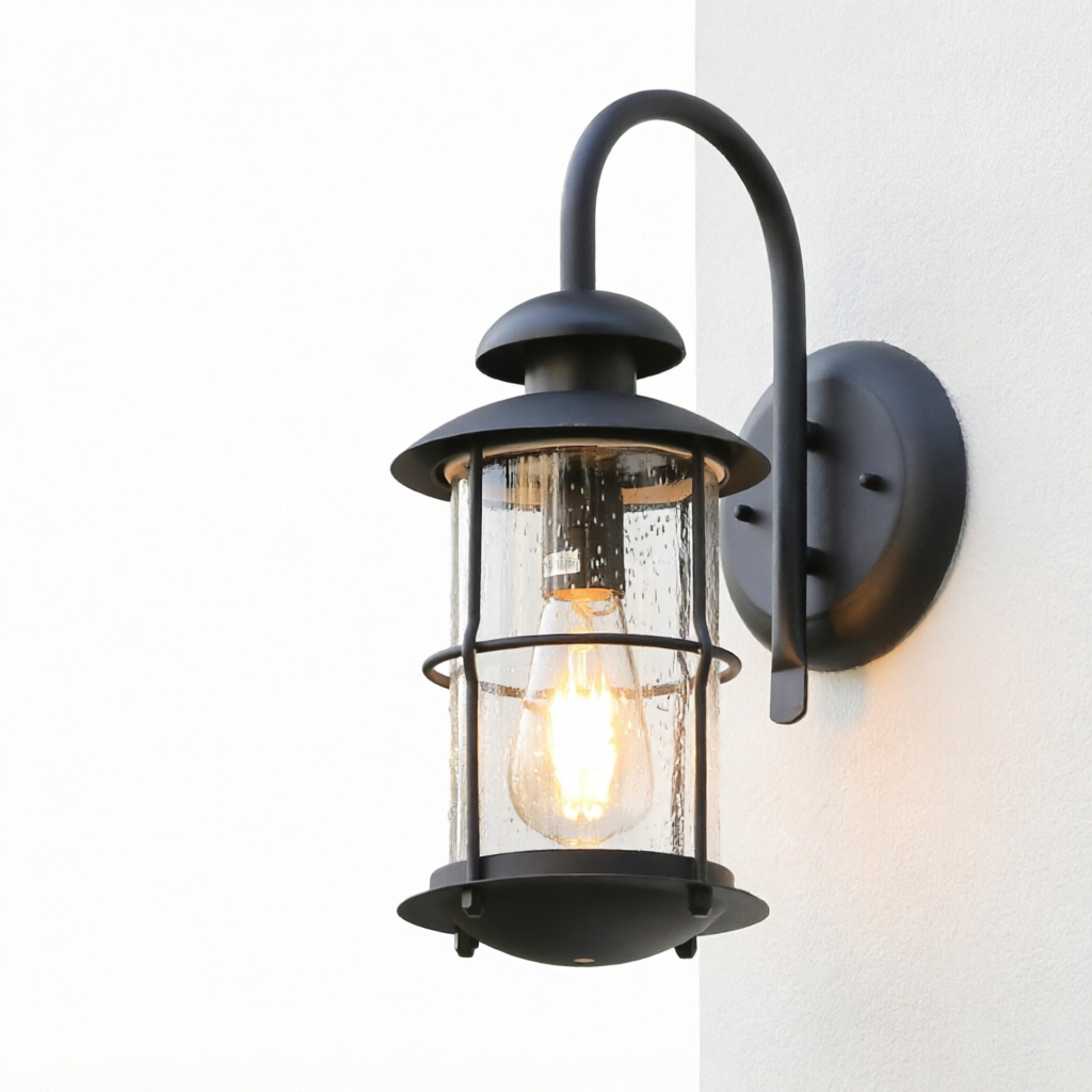 vintage luminária de parede E27 lâmpada Sconce luminária luminárias preto Bronze LED Wall luminárias externo varanda House Home Yard Garden iluminação