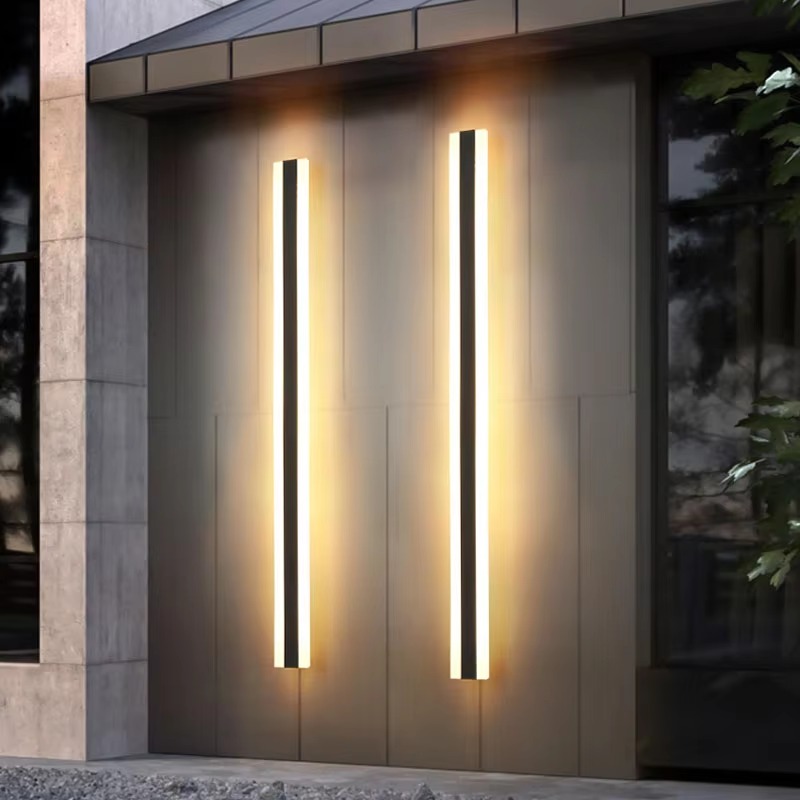 à prova d'água moderno nórdico LED luminária linear IP65 Strip luminária para Wall teto sala de estar quarto corredor Home Interior iluminação