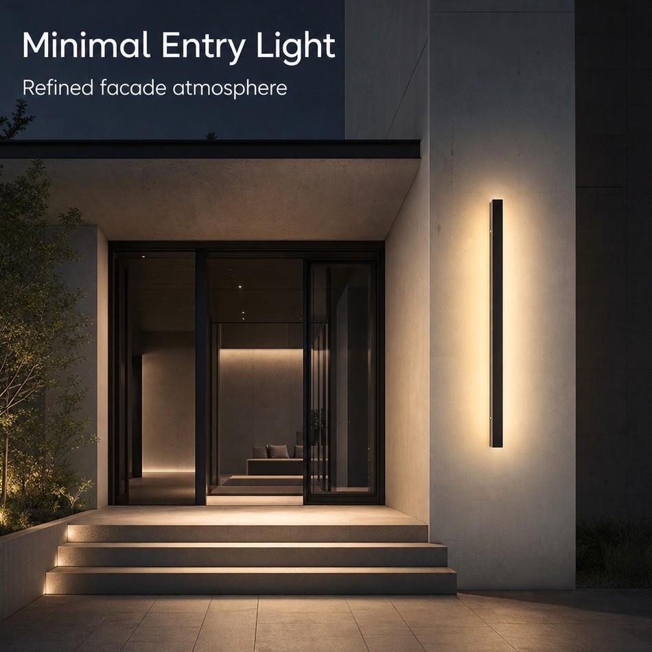 nórdico moderno LED Strip Wall luminária IP65 à prova d'água linear luminária para parede residencial teto quarto sala de estar corredor Decor
