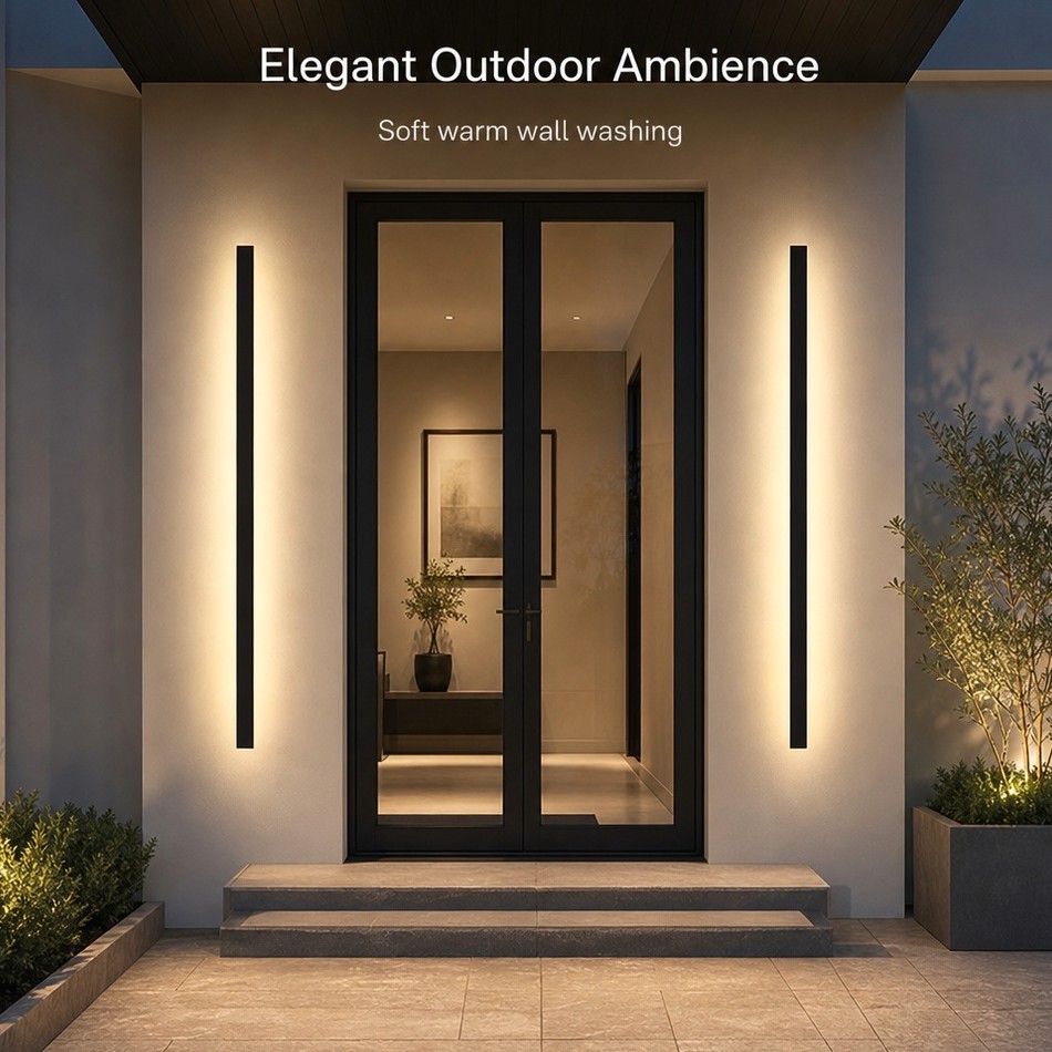 moderno nórdico IP65 fita LED à prova d'água linear luminária para Interior Design Wall teto quarto corredor Decor