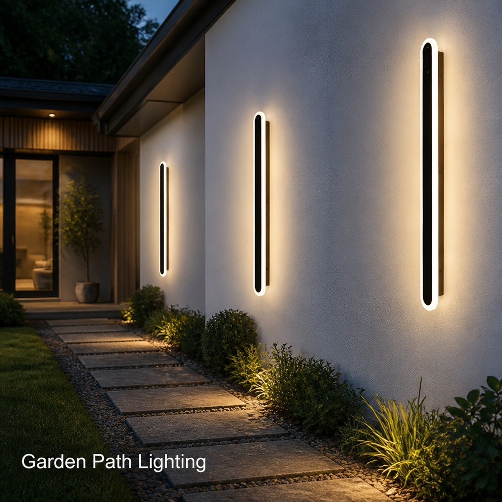 moderno à prova d'água LED externo Wall luminária IP65 Exterior iluminação para Garden Villa varanda Courtyard Wall Mounted Home luminária