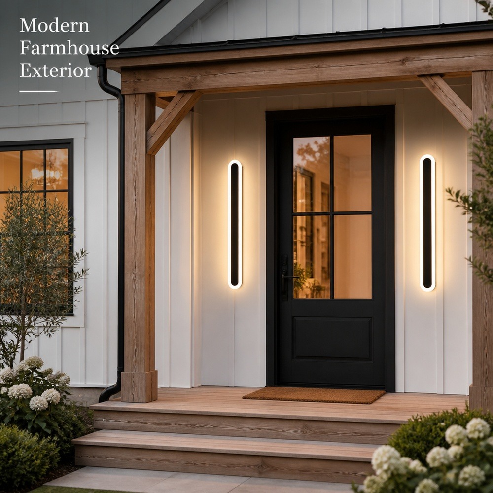 moderno IP65 à prova d'água LED externo Wall luminária para Garden Villa varanda Courtyard Exterior parede residencial Mounted iluminação lâmpada Decor