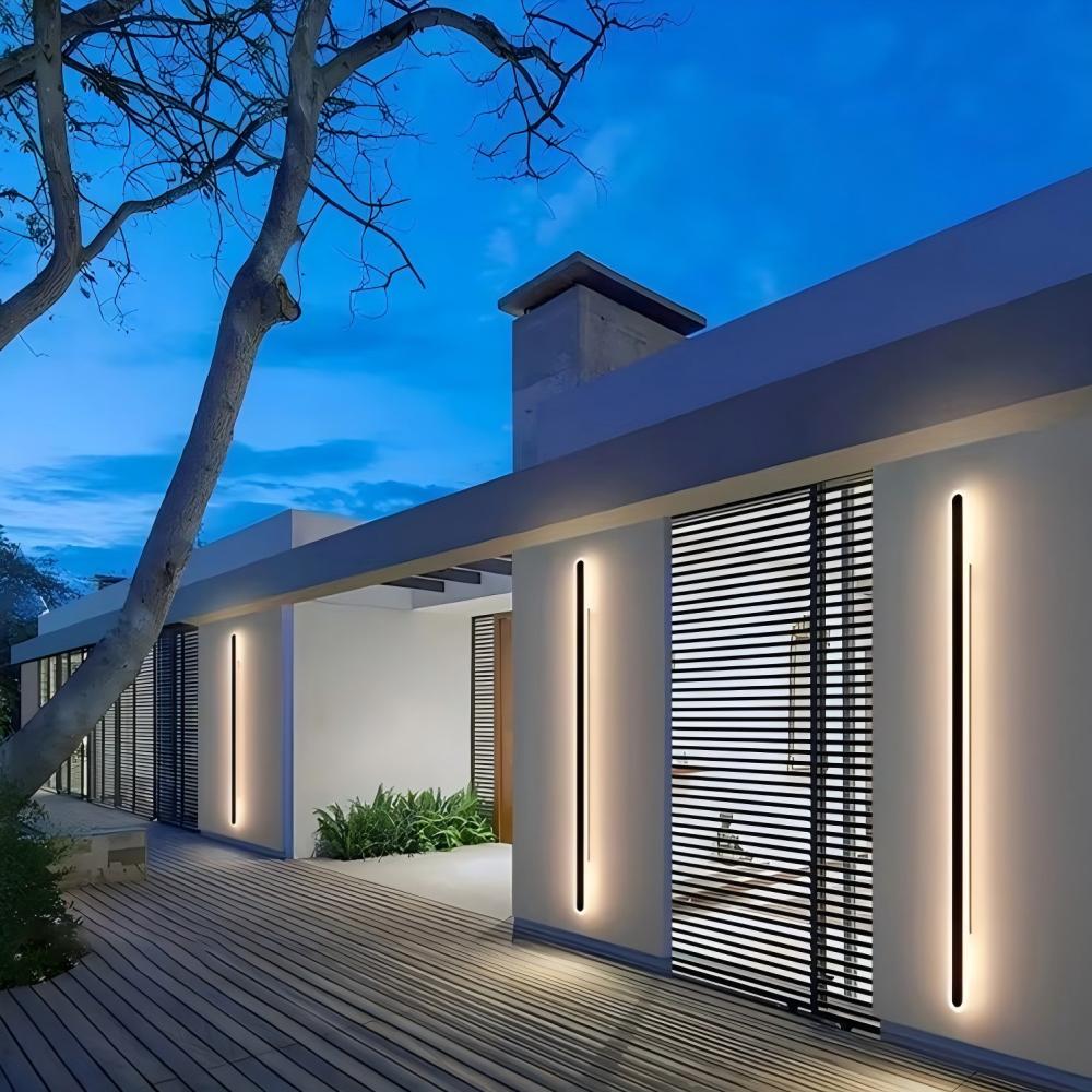 moderno LED externo Wall luminária IP65 à prova d'água Exterior iluminação para Garden Villa varanda Courtyard parede residencial Mounted luminária Decor