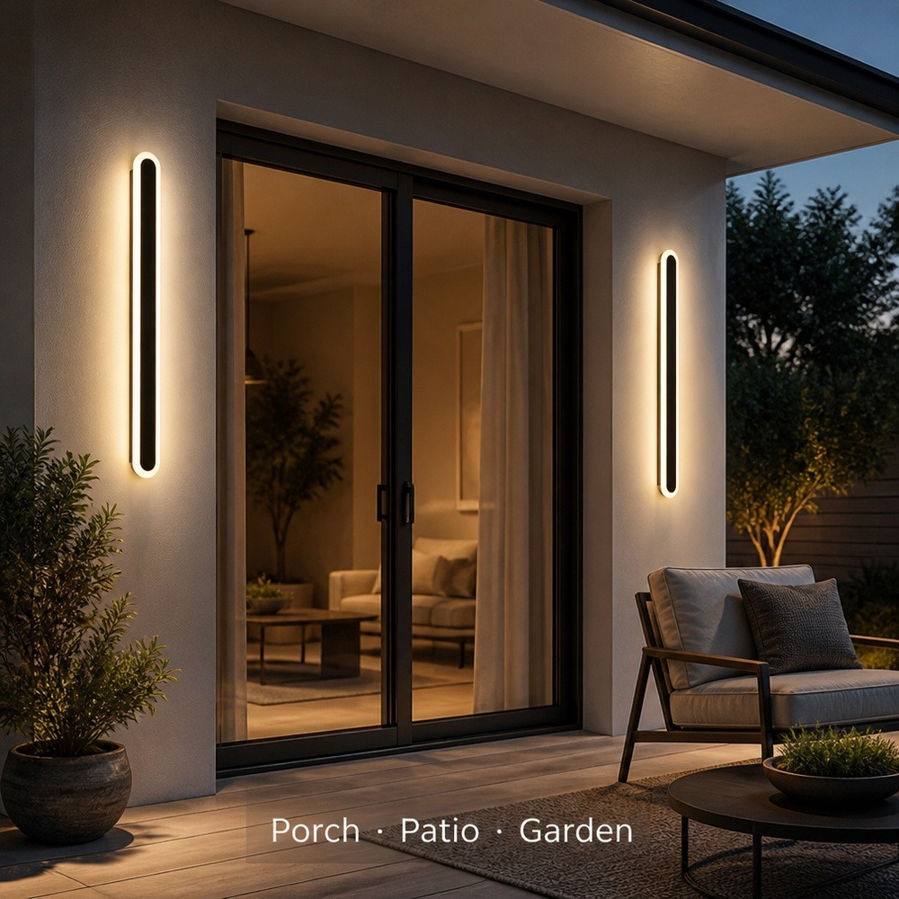 moderno LED externo luminária de parede IP65 à prova d'água para Villa Garden varanda Courtyard Exterior Wall Mounted Home luminária Decor