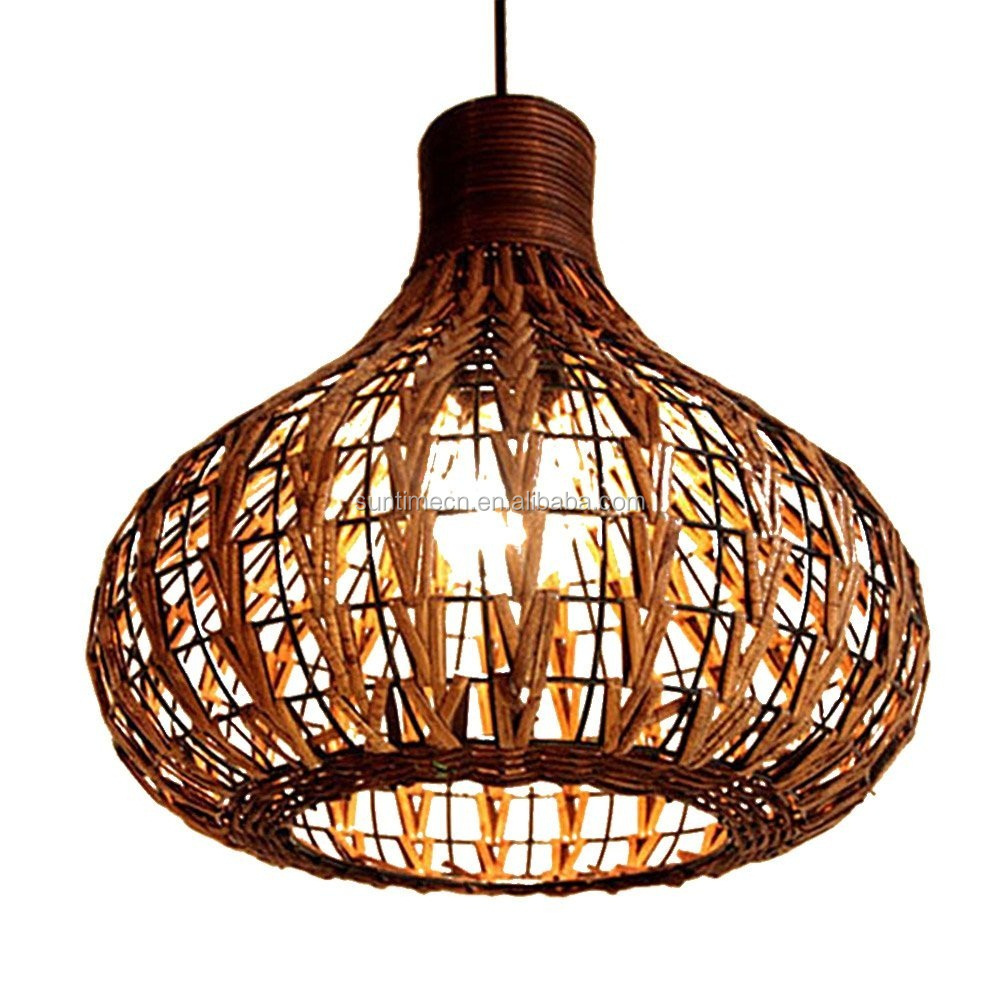 Weave Wicker luminária pendente Hanging luminárias