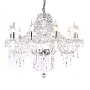 8 ARMS cristal Chandeliers H27" X W32"