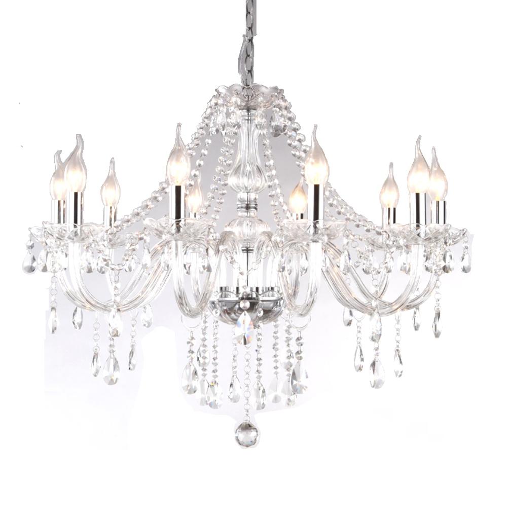8 ARMS cristal Chandeliers H27" X W32"