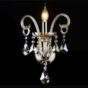 New Designs interno cristal Antique Candle luminária de parede