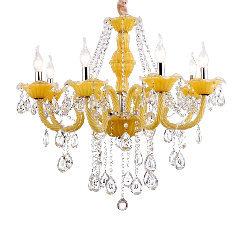 Luxury Home Decor moderno controle remoto Led cristal lustre luminária