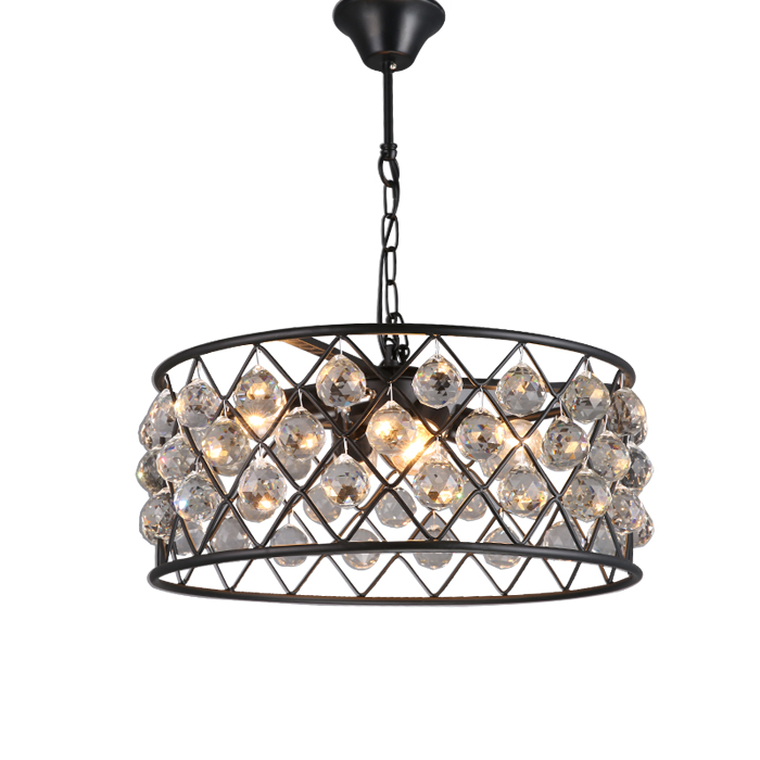 Classic Luxury redondo gota K9 cristal pendente
