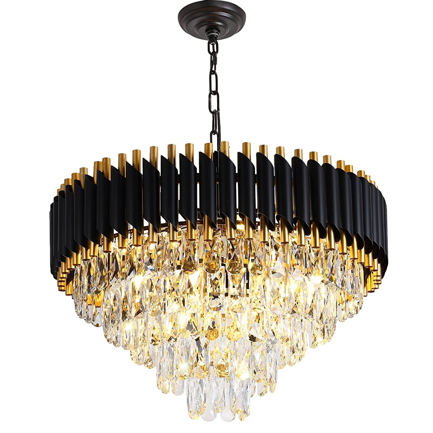 grande French K9 cristal lustre/ Lustre Classic Empire Purse lâmpada luminária ST5660