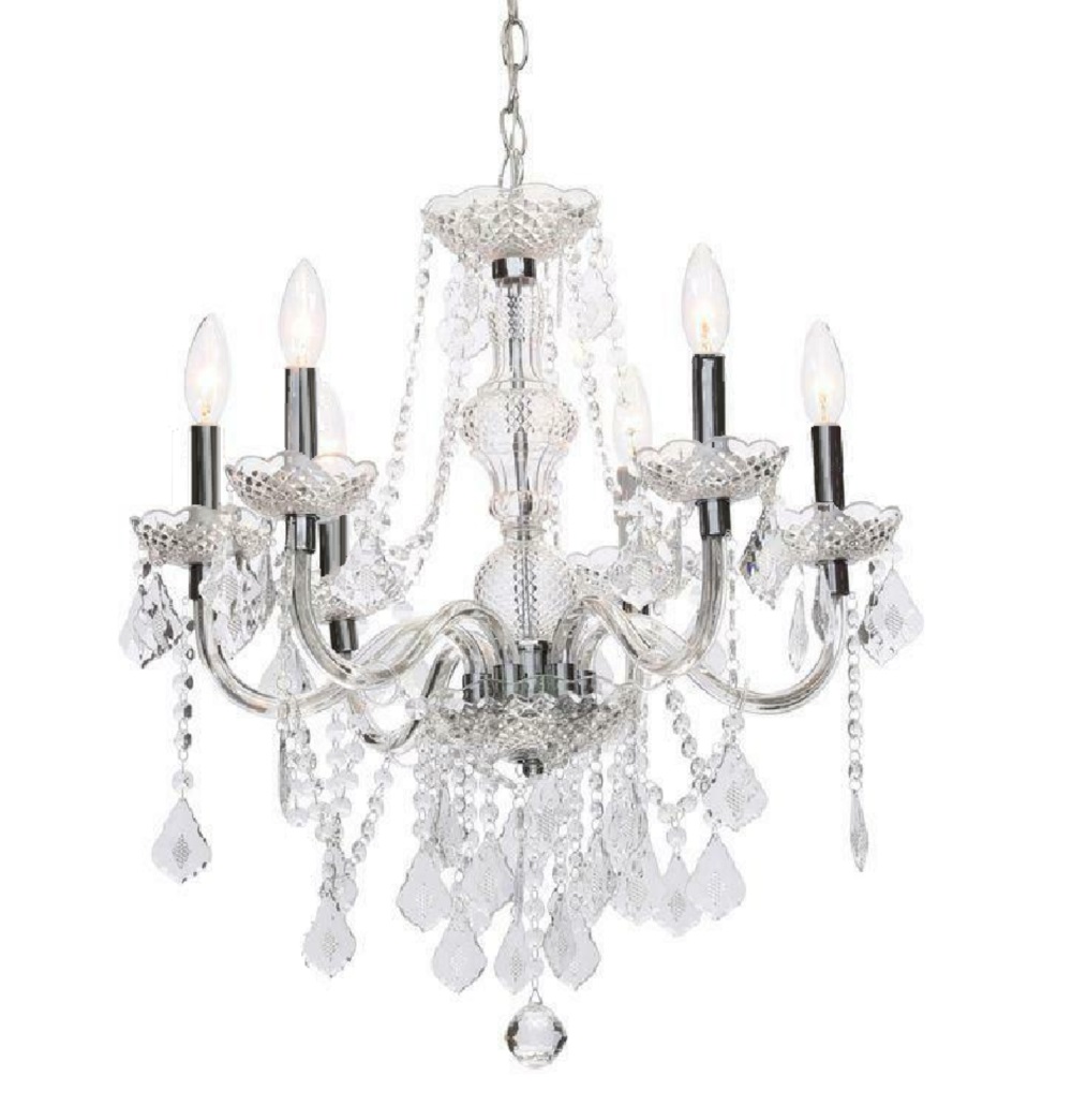 cristal lustre 5 luminárias cristal-Like Acrylic Clear cor