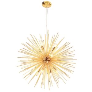8 luminárias Sputnik lustre Mid-Century pendente