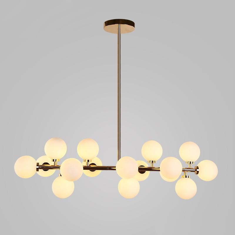 European Annular Parlor moderno preto dourado LED Hanging lâmpada luminária sala de estar Foyer redondo Glass bola Balloon Ring pendente