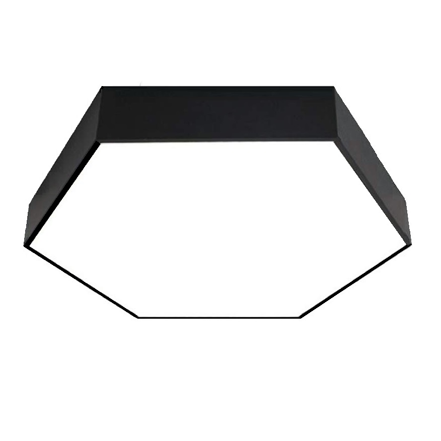 LED Hexagon escritório lustre Creative sala de estar Study restaurante Deckenleuchte lâmpada de teto