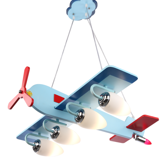 Kids Hanging iluminação pendentes teto luminária Children Cartoons Aircraft Girls Boys LED luminárias