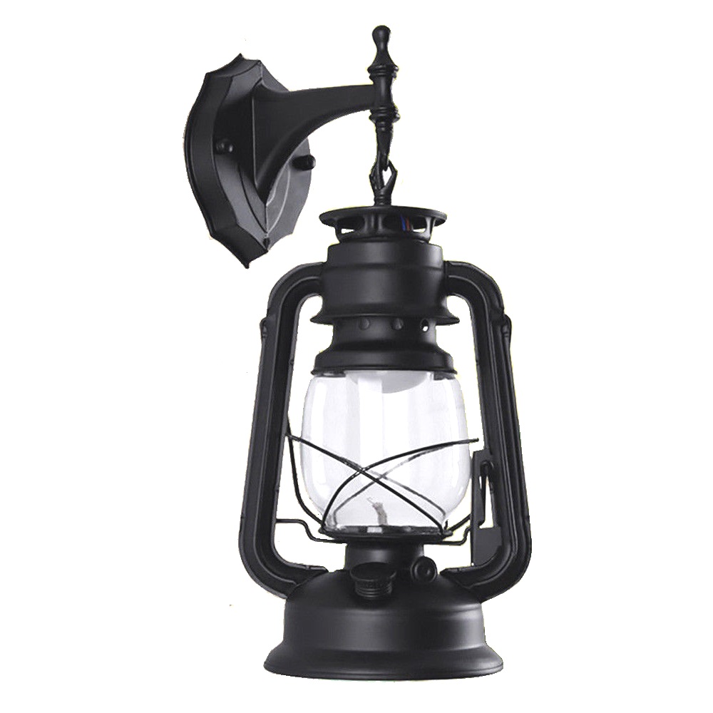 Retro Antique Vintage Rustic Lantern Lamp Wall Sconce Light Fixture Outdoor