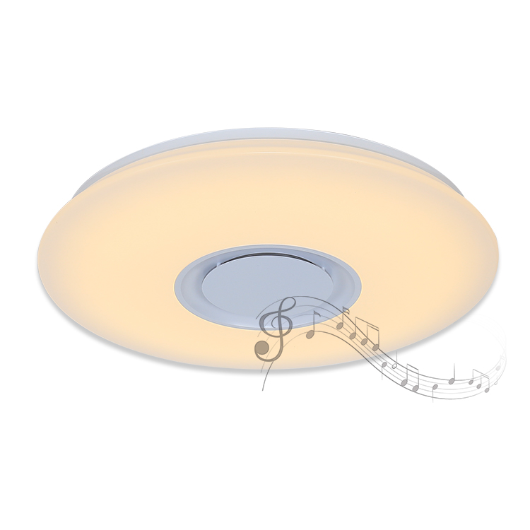 moderno 24W/36W LED luminária de teto Music alto-falante lâmpada Remote APP Control